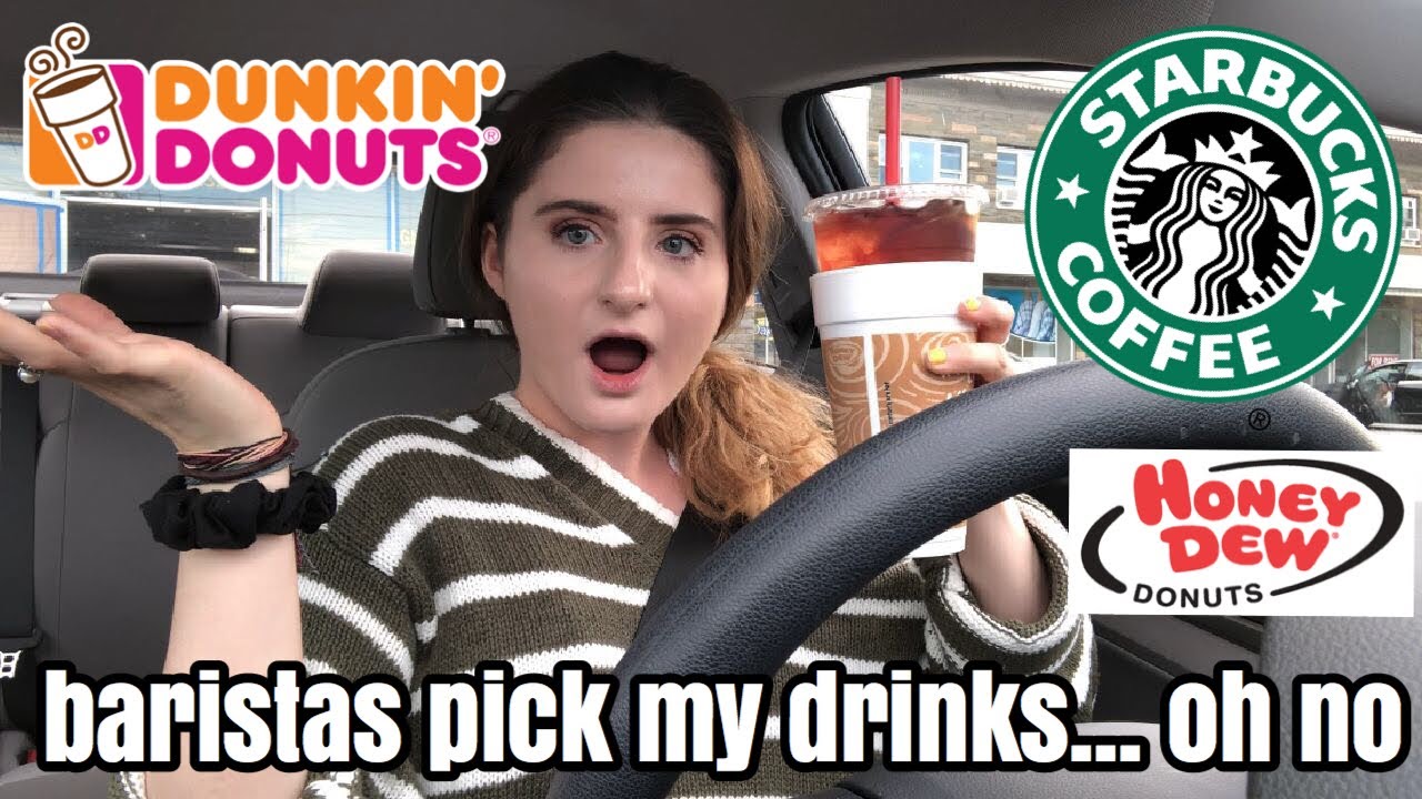 BARISTA PICKS MY DRINK FOR A WEEK *dunkin fail* | marissa ashley