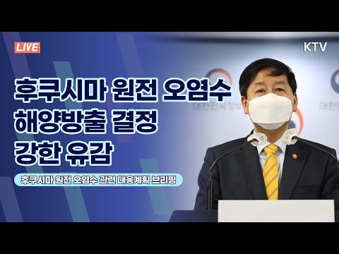 일본 원전 오염수 방출, 절대 용납할 수 없는 조치 강한 유감｜후쿠시마 원전 오염수 관련 <strong>대응계획</strong> 국무조정실 브리핑 (21.4.13.)