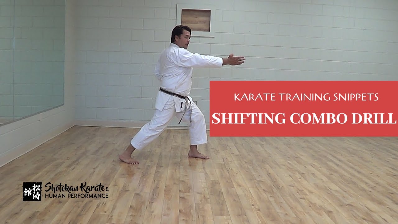 Karate Training Snippets Shifting Combo Drill YouTube