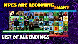 ROBLOX NPCs are becoming smart!  - LIST OF ALL ENDINGS