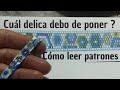 cómo leer patrones en peyote/pulsera en miyuki