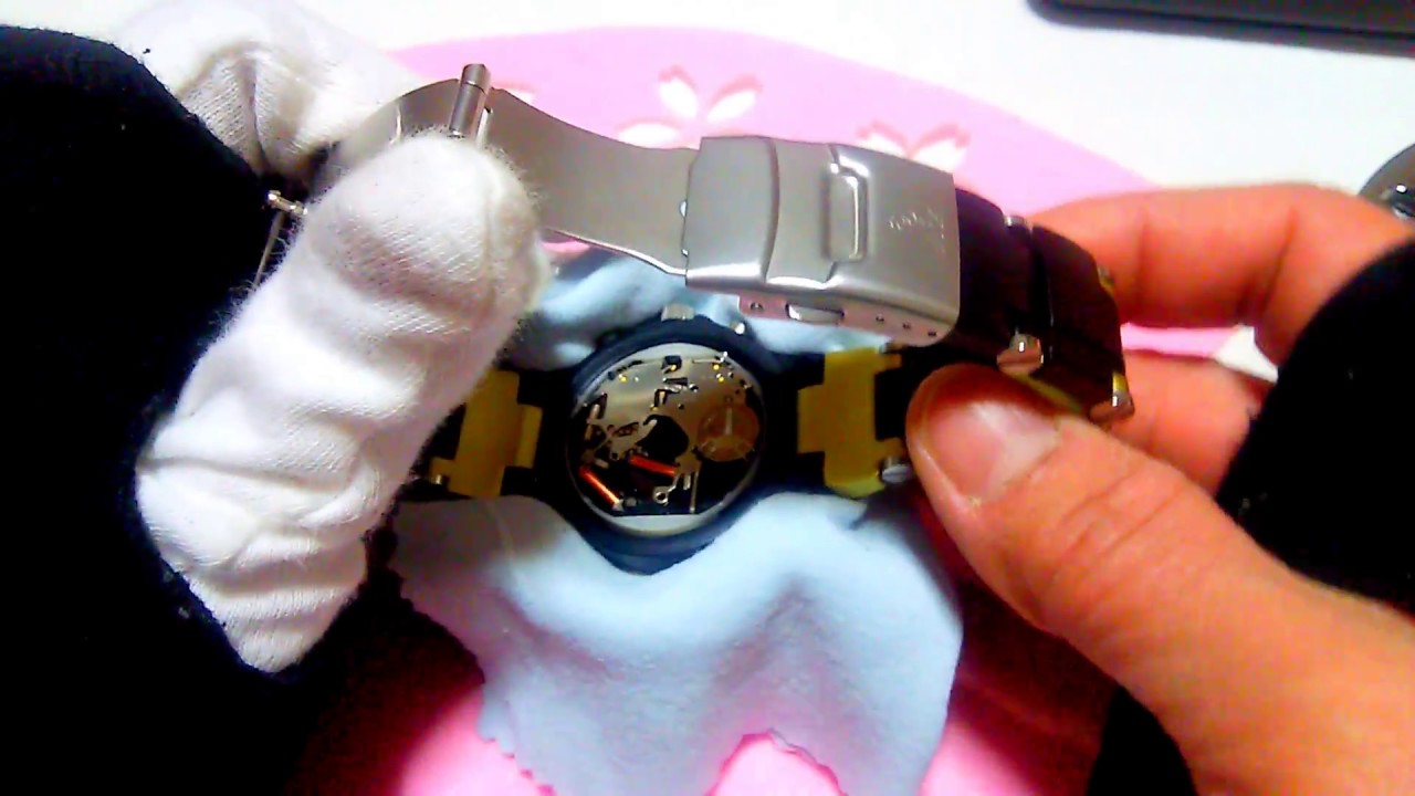 電池交換 Part-43 腕時計 MUSK ムスク MA-2144-05GP - YouTube
