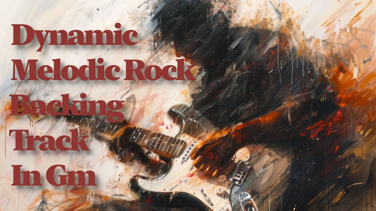 Dynamic Melodic Rock Backing Track in G minor