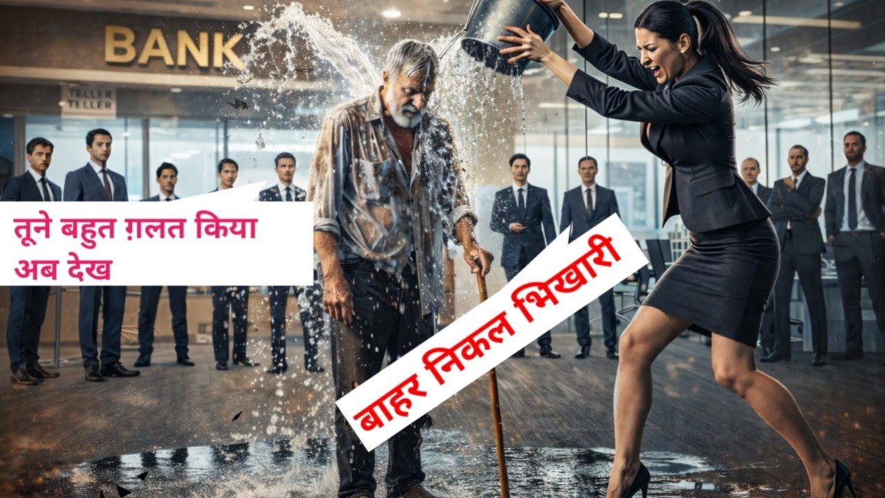 “गरीब बाप का अपमान 😢 | जब बैंक मैनेजर ने मारा थप्पड़… लेकिन बेटा निकला बैंक का मालिक! 🔥