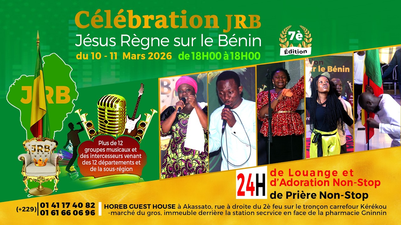 CÉLÉBRATION JRB ''JÉSUS RÈGNE AU BÉNIN