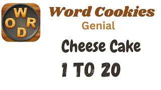 Word Cookies Cheese Cake Answers [1 to 20 Levels] | Under Genial Category screenshot 5