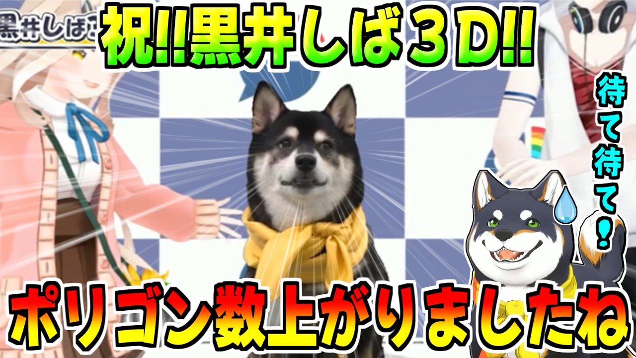 黒井しば、待ちに待った３Dボディが最高にかわいすぎる【夢追翔/町田ちま/にじさんじ/切り抜き】 