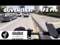 Elektrikli Scooter Güvenlik Önlemleri | Segway Ninebot F2 Pro Elektrikli Scooter