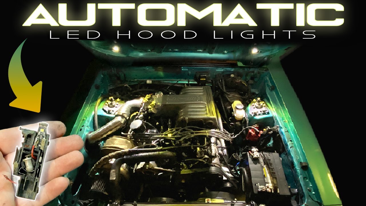 GET LIT 🔥 LED UNDER HOOD UPGRADE *THAT TURNS  ON/OFF AUTOMATICALLY*