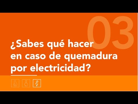 ¿Sabes qué hacer en caso de quemaduras por electricidad?