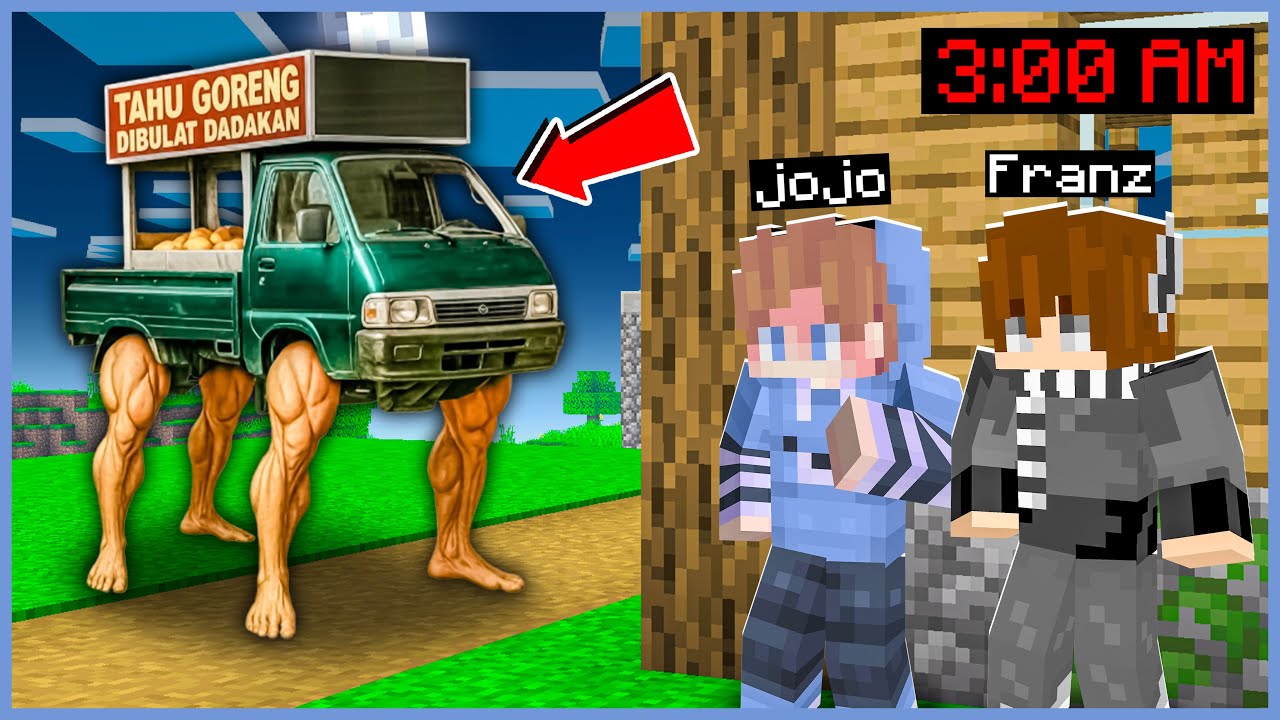 JOJO & FRANZ KETAKUTAN MELIHAT ANOMALI TAHU BULAT MENGERIKAN di MINECRAFT