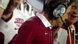 Nick Saban Gatorade Bath at 2013 BSC Championship