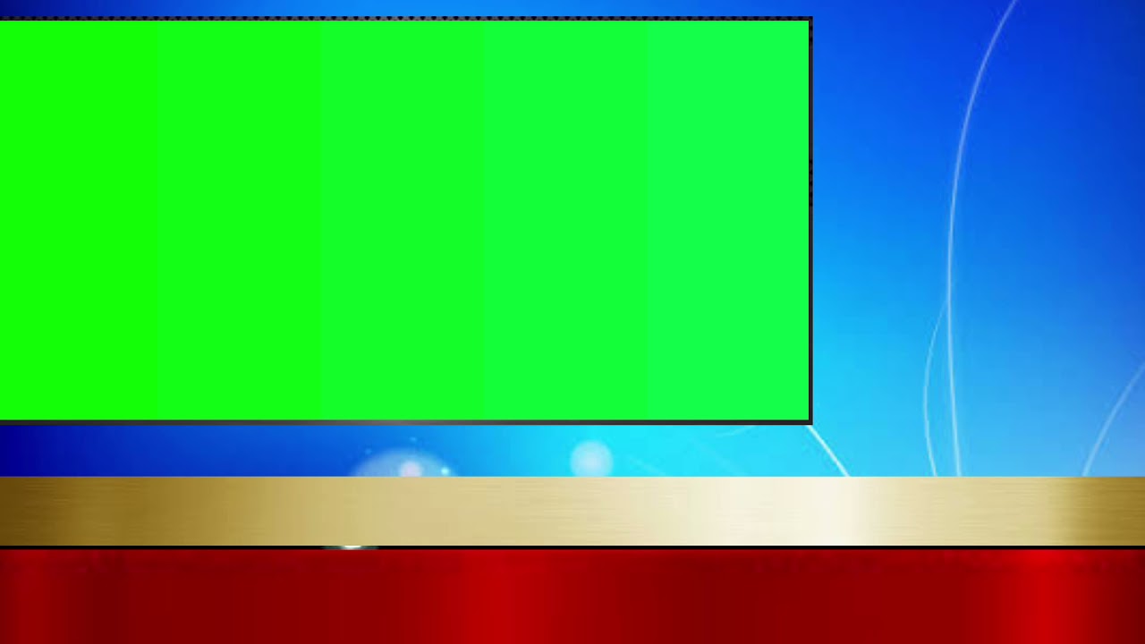 SB Virtual studio green screen solo anchor. Free use.
