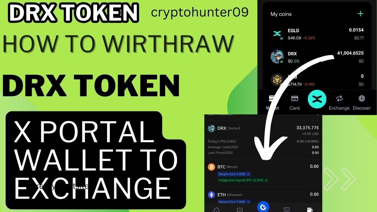 How To Wirthraw DRX | DRX Token To Exchange | X Portal Wallet To Exchange