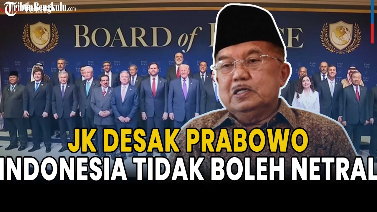 Konflik Timur Tengah, Pernyataan Menohok JK: Negara Muslim Terbesar, Indonesia Harus Punya Sikap!