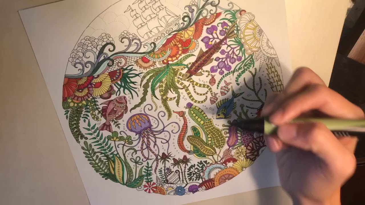 Time Lapse Coloring With Markers YouTube