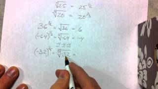 Intro to Rational Exponents