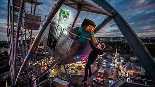 Steve & Alex vs Creepers at the Funfair! | Minecraft Animation