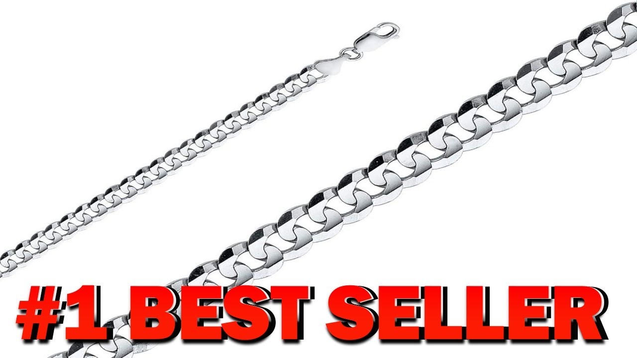 TGDJ 10k White Solid Gold Cuban Chain Necklace 7.0 mm Gold - B0BPVPYB1V
