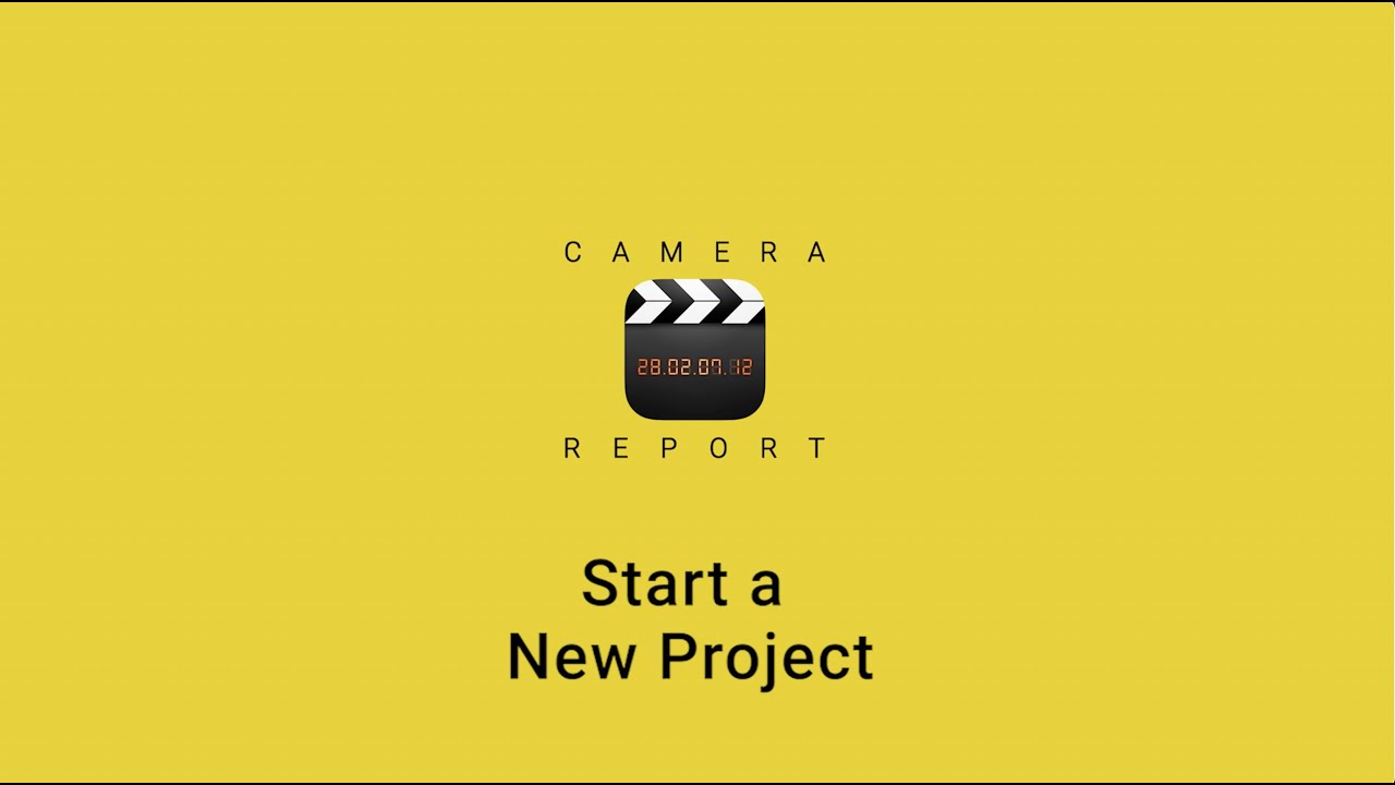Camera Report App Tutorial 2 Add New Project - YouTube