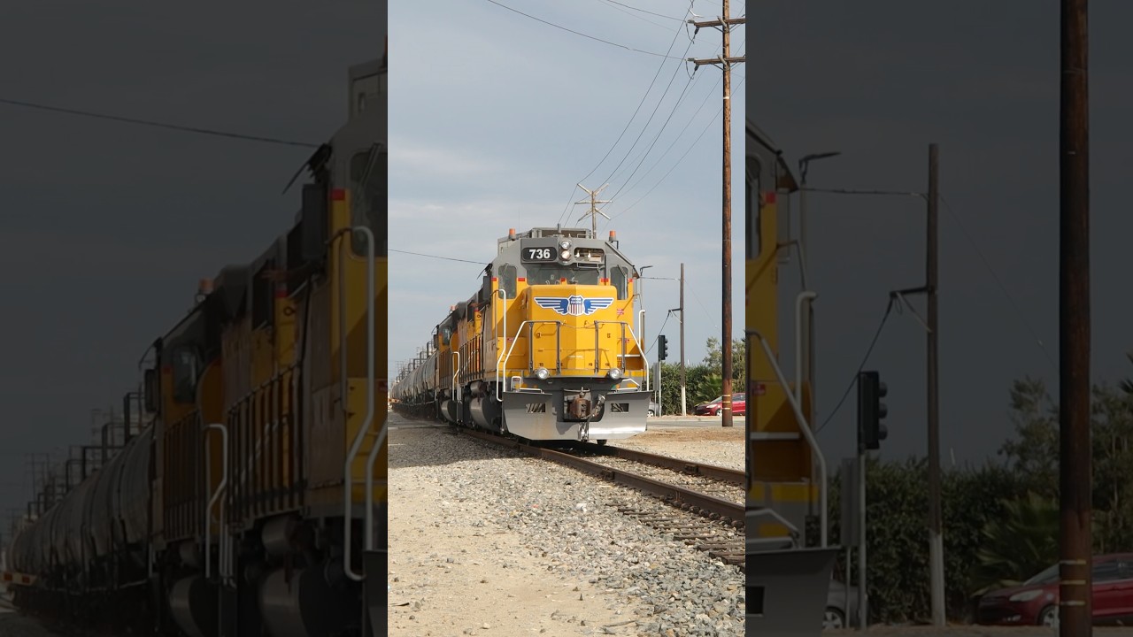 Union Pacific P5 horn show! Fresh NC P5 on UPRR 736!