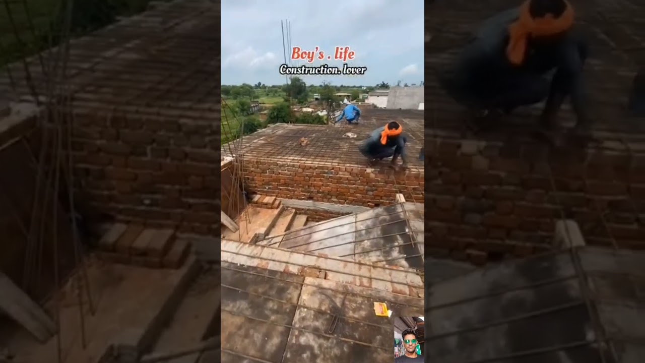 छत में Rod Bending का काम शुरूHashtag: 