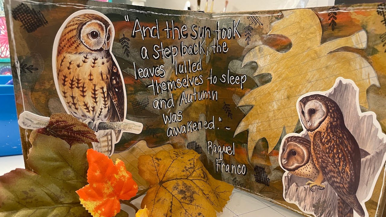 Autumn Awakening Art Journal Spread