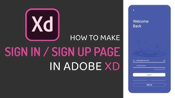 Adobe XD Tutorial - Sign in Sign up Page design | Free Course |