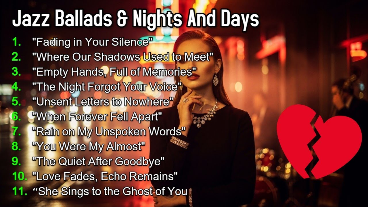 Jazz Ballads & Nights And Days compilation - Sad Jazz Song 2025 