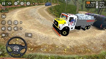 Indian Old TATA truck stone export in Bussid | Bus simulator Indonesia gameplay | Tata dumper mod 