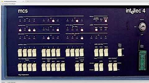 Simulating Intellec 4 MCS 4 system