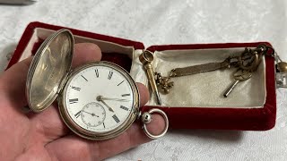 интересные карманные серебрянные часы в продаже