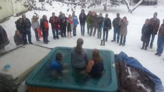 Dez baptizing Makayla 1-1-17
