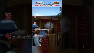 Ranking The Top 5 Most Brutal Moments In Rdr2