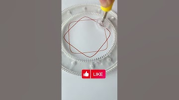 ⭕What does this pattern resemble?Design Ruler Small ruler, big wisdom#spirograph #art#relaxing