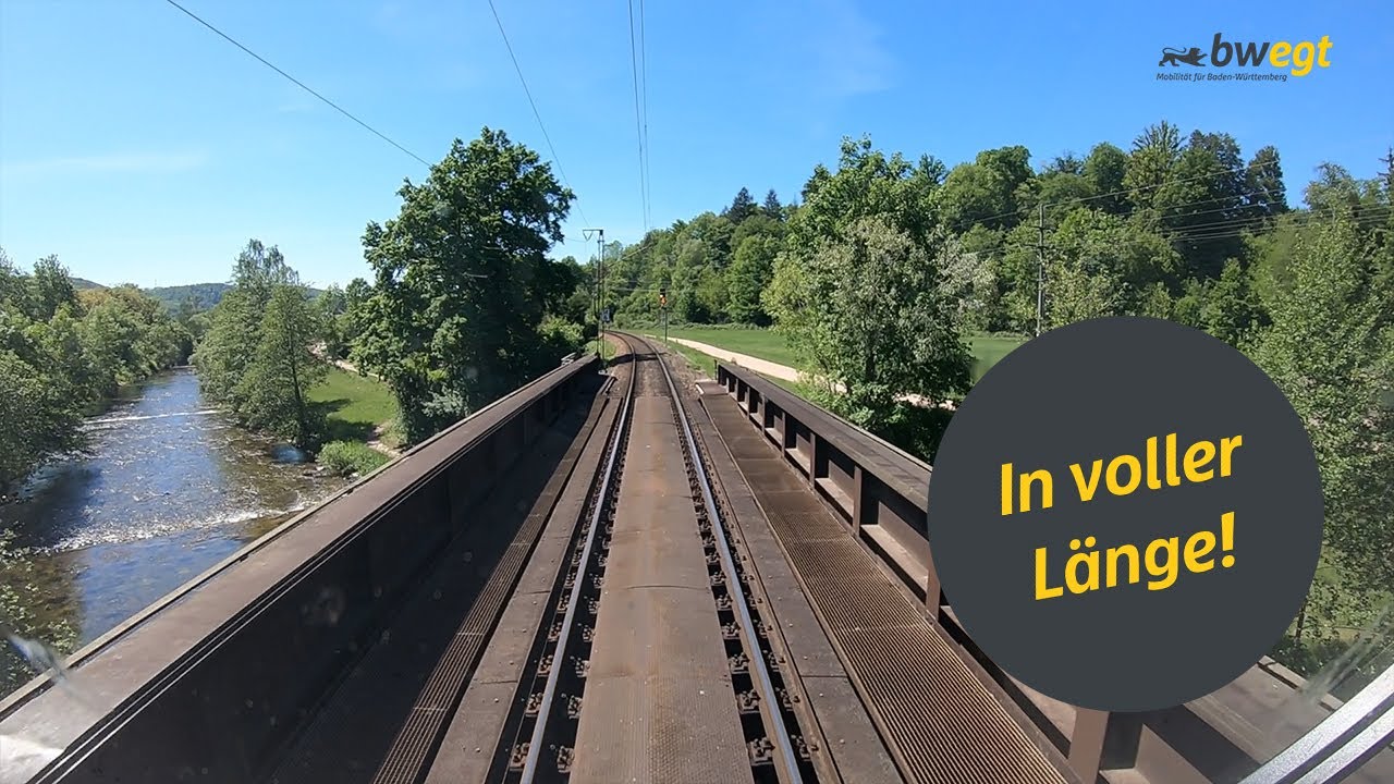 Führerstandsmitfahrt von Zell nach Basel mit bwegt auf der Wiesentalbahn