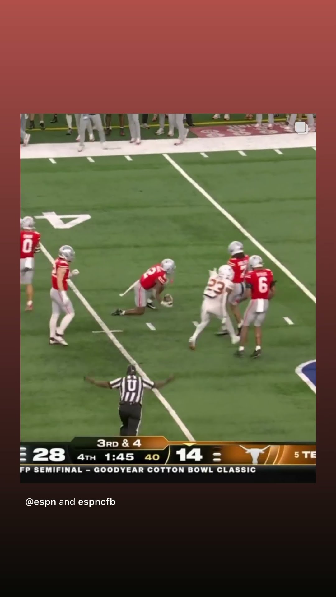 It’s intercepted #hoodnews #ohiostate #texas #calebdowns #quinnewers #football #shortvideo #omg #how