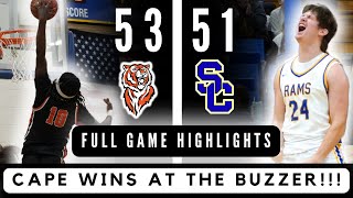 Cape Central defeats Scott City AT THE BUZZER!!! | Full Game Highlights