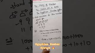 Egyptian Number System 🔥 | The Story of Numbers &amp; Idea of Base | Ancient Maths Concepts#viral