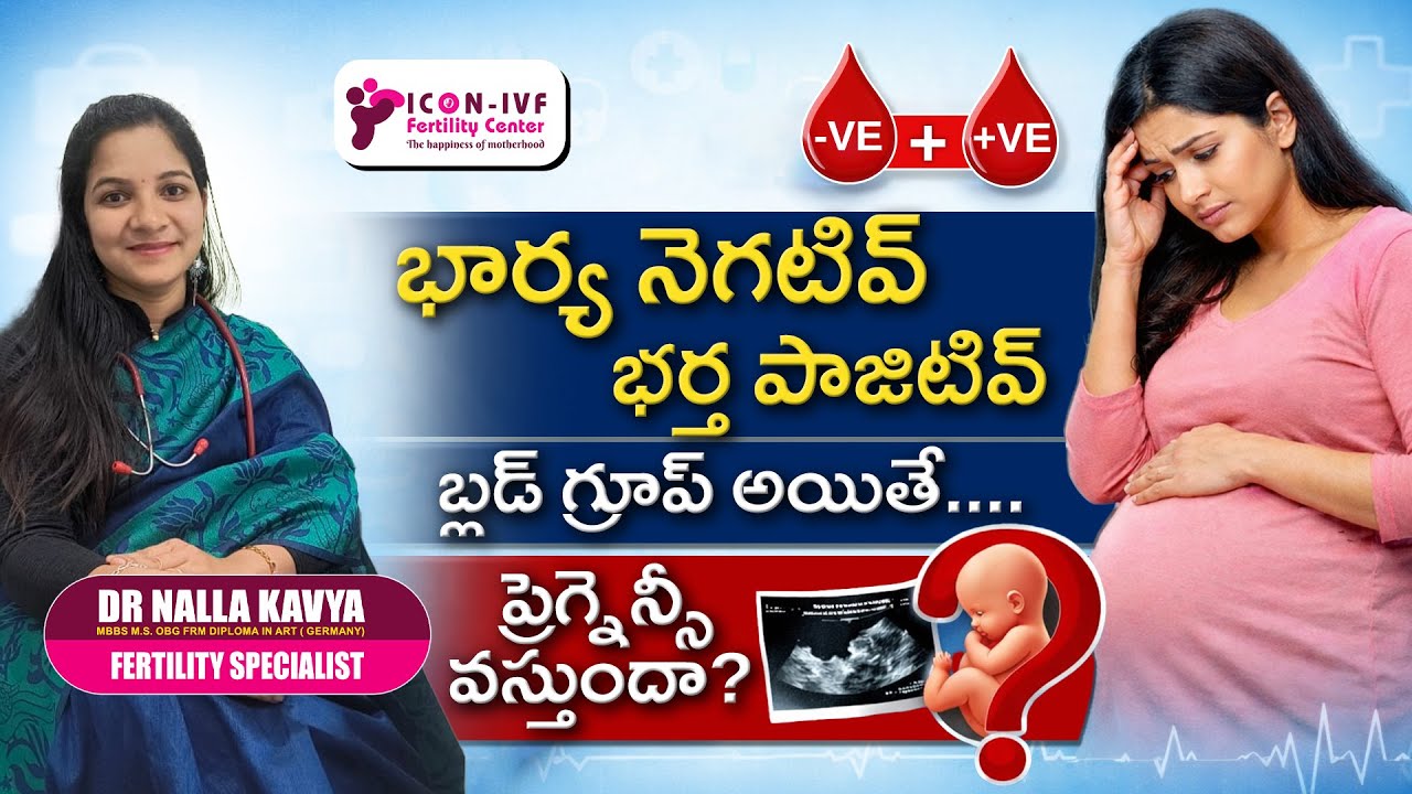 Rh Negative Pregnancy Precautions in Telugu | Wife Rh- Husband Rh+ What to Do? | Anti-D Injection