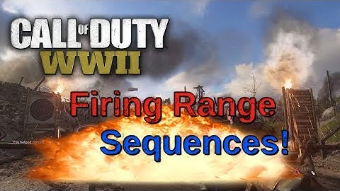 WW2 Headquarters Firing Range Sequences!!!