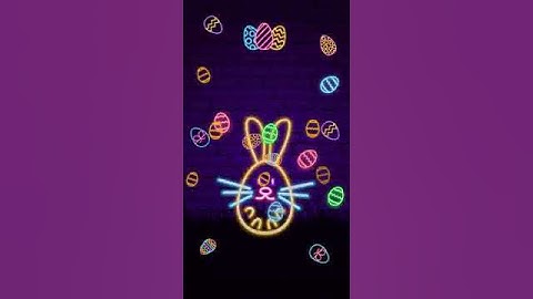 [Samsung Theme-Live Wallpaper] Happy Easter Neon