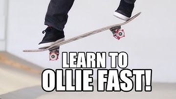 HOW TO OLLIE FAST WITH SKATER TRAINERS