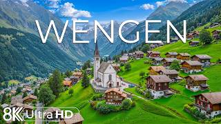Wengen Switzerland 8K | Eiger Views, Flower Meadows & Wooden Chalets | Peaceful Swiss Alpine Glow screenshot 4