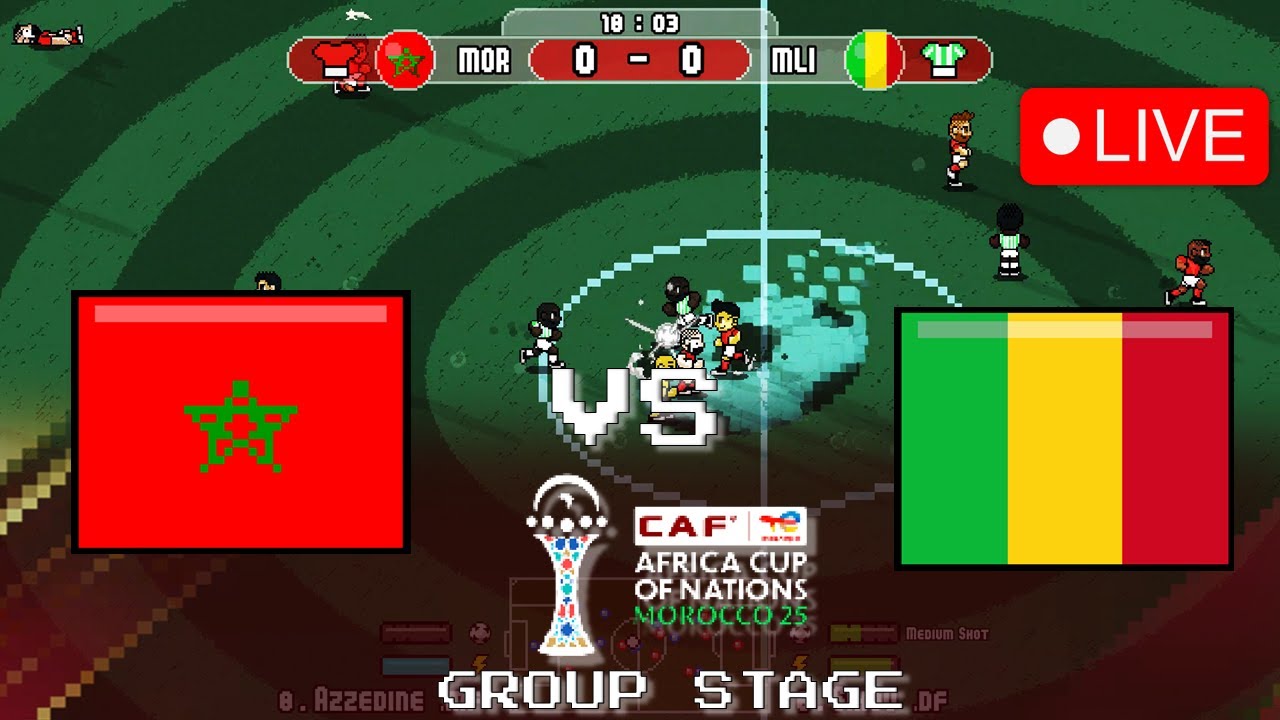 Morocco vs. Mali! 🏆 Africa Cup Of Nations  2025 | PIXEL ART Version 🎮