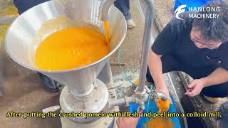 How is the pectin pulp of pomelo refined
