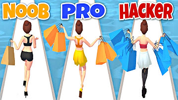 NOOB vs PRO vs HACKER in Shopaholic Go 3D