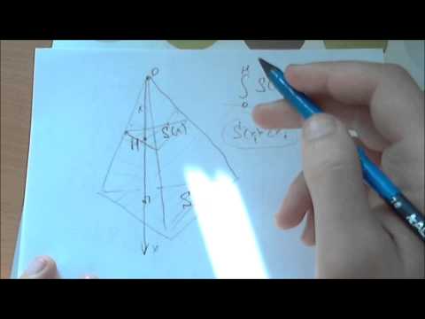 Вывод формулы объёма пирамиды