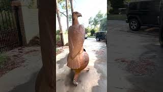 Old Abe the Eagle the logo for the Case Tractor Co. #sculpture