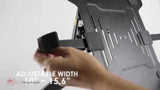 North Bayou Steel Laptop Bracket Laptop VESA Mount Adapter for Monitor Desktop Mount